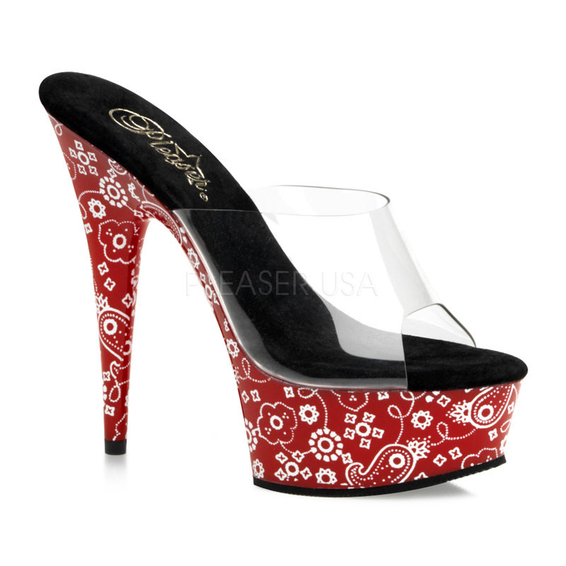 Motif-601BD pantoflíčky Pleaser na platformě