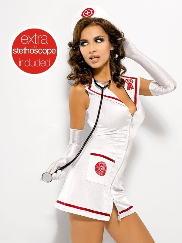Sexy kostým Obsessive Emergency dress + stetoskop